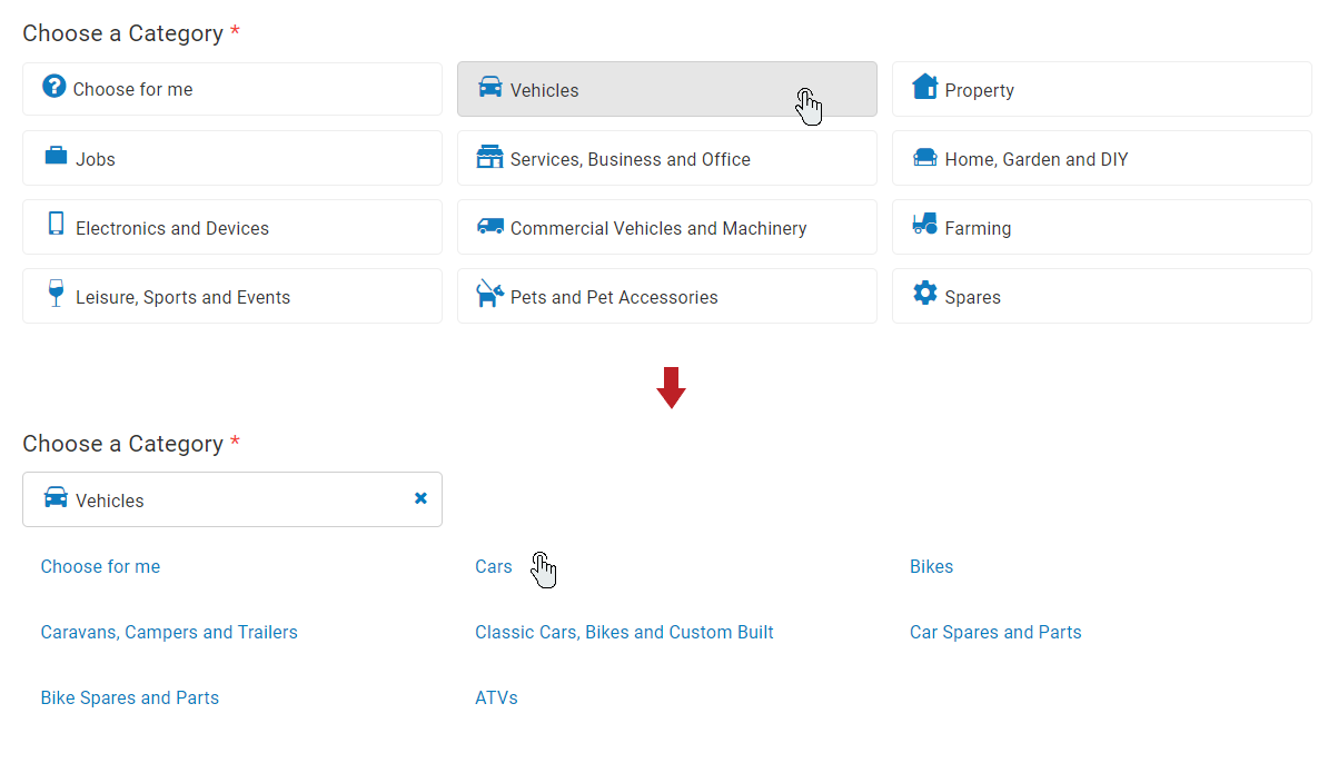 Select The Vehicles Category On Junk Mail Png Select the vehicles category on Junk Mail
