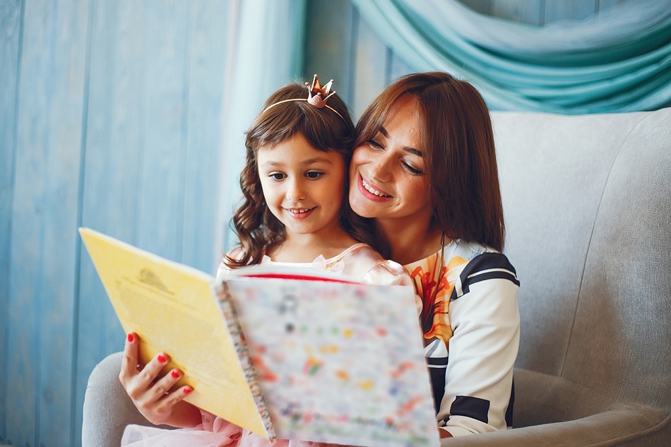 Mom Reading To Daughter | Junk Mail