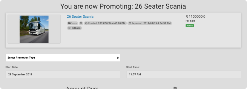 Select Promotion Type | Junk Mail